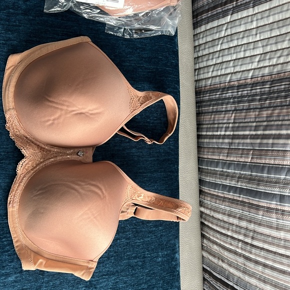 Breezies Women's Bra Sz 38D Natural Curves Underwire Beige A451455 - Picture 6 of 7